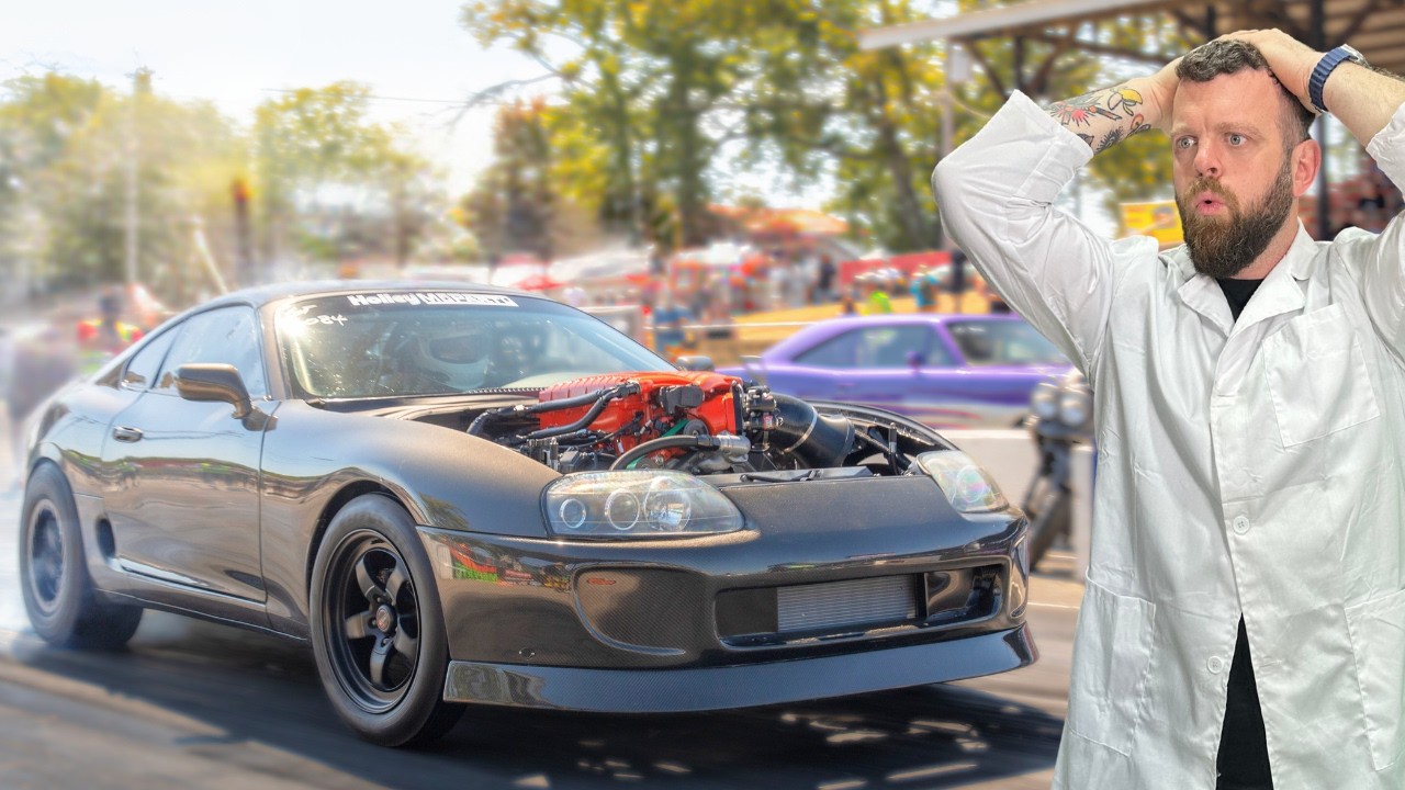 Мы поставили двигатель HELLEPHANT в Supra и отправились в гонку!