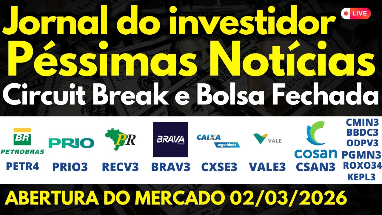ALERTA PETR4 PRIO3 RECV3 BRAV3 CXSE3 VALE CSAN3 CMIN3 BBDC3 ODPV3 PGMN3 ROXO34 KEPL3 PSSA3 MBRF3