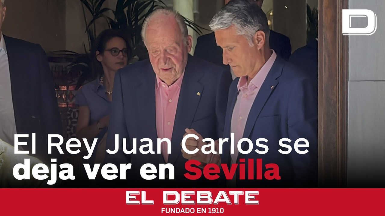 El Rey Juan Carlos se deja ver por Sevilla antes de asistir a la corrida de toros de Morante