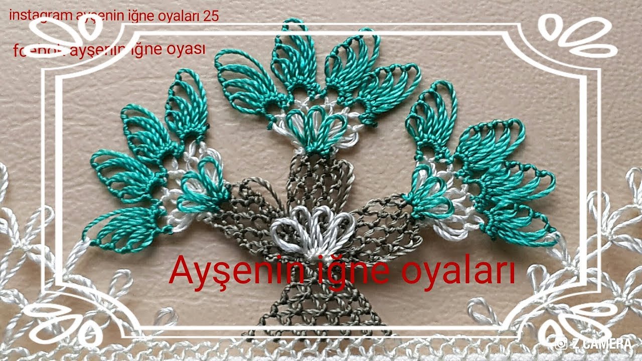 87.model Yeni iğne oyası havlu kenarı modeli anlatımlı yapılışı
