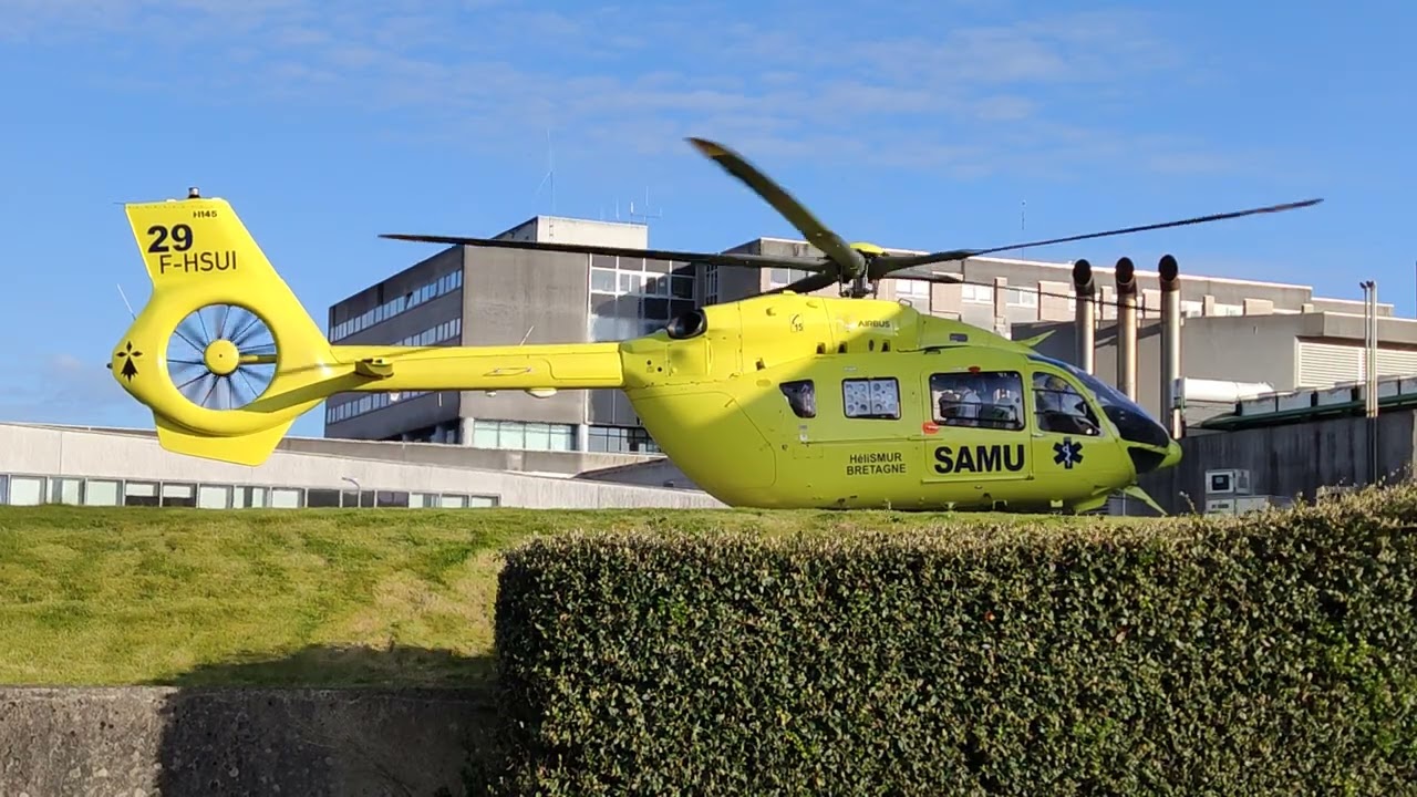 Décollage d'un Airbus Helicopters H145 (Tonnerre 29)