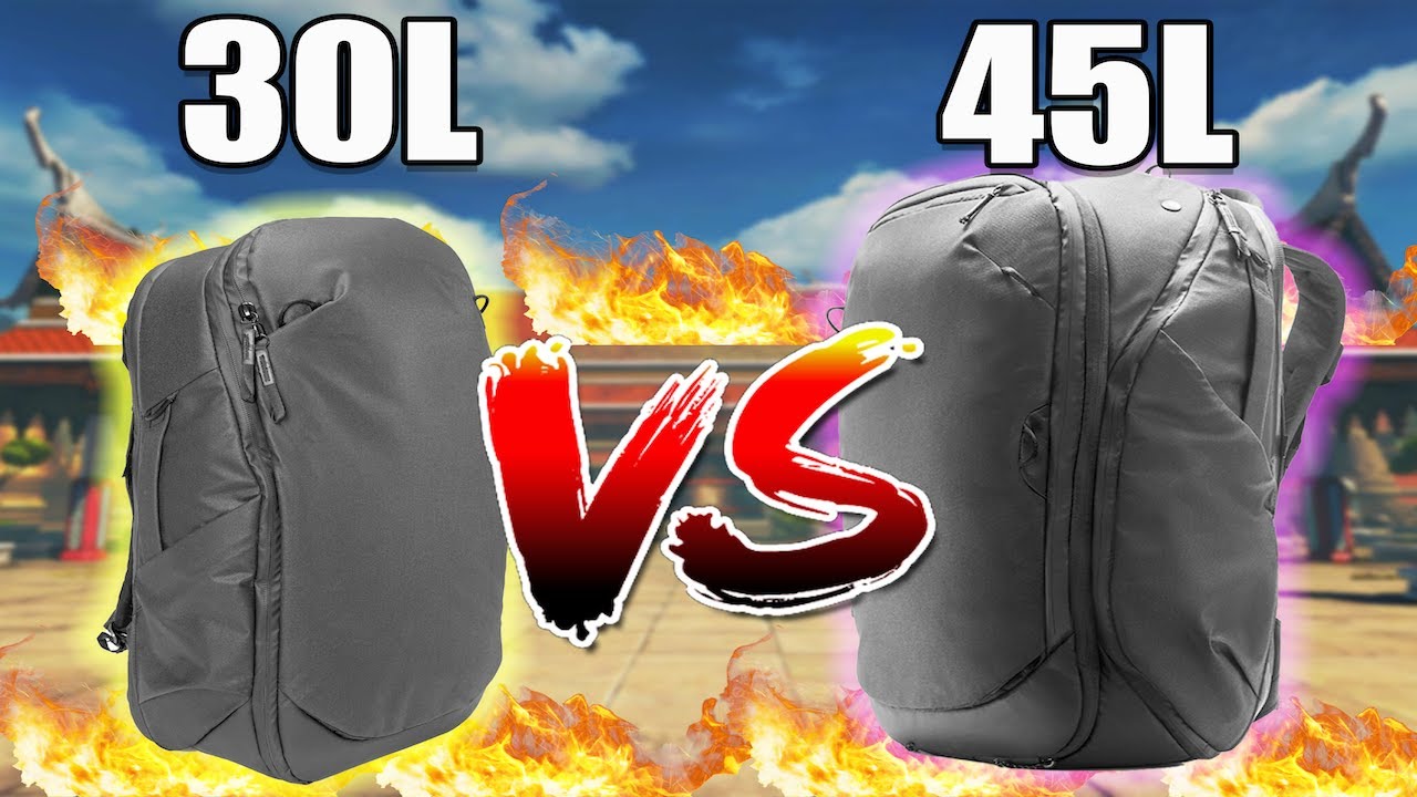 Peak Design 45L Travel Backpack vs Peak Design 30L Travel Backpack