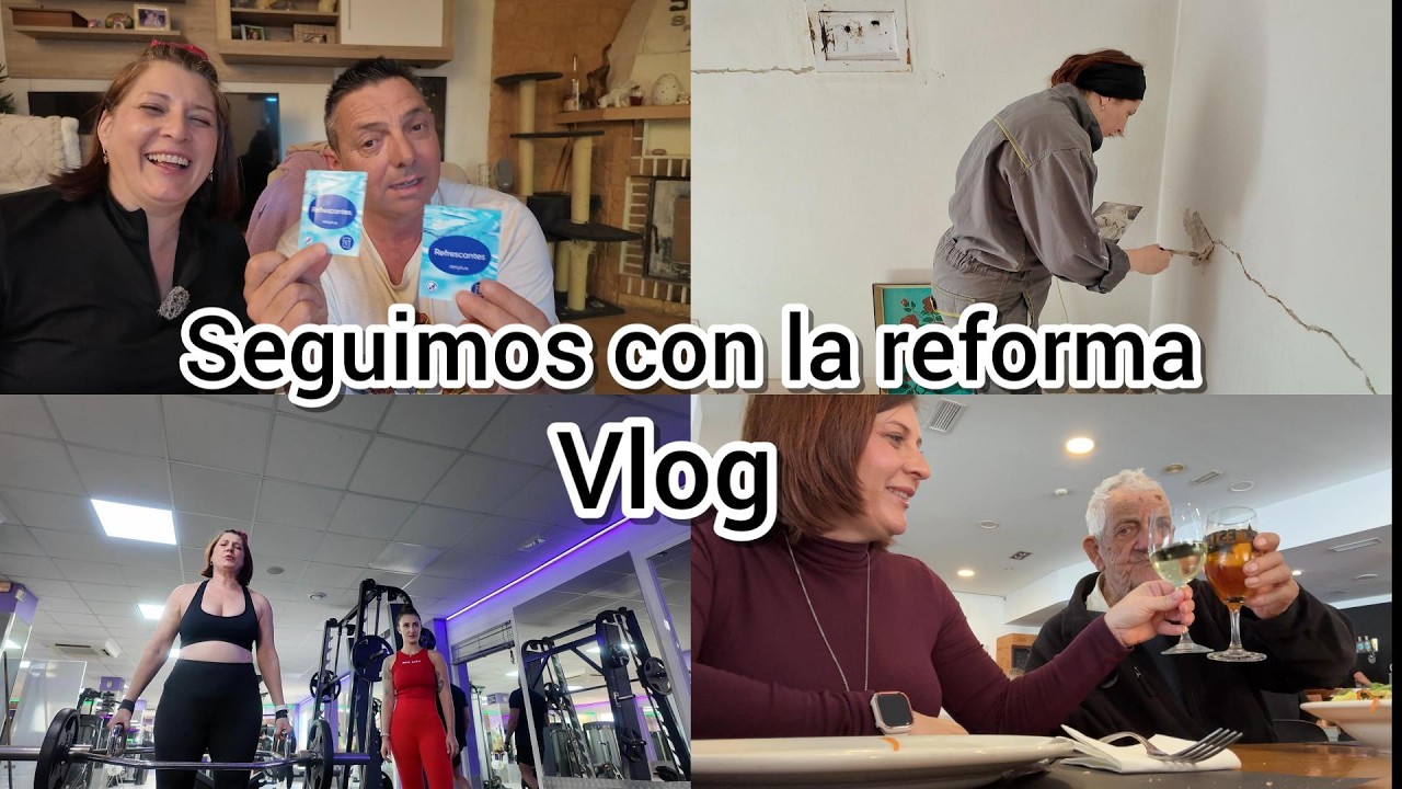 📹Vlog Reformando la casa de mi padre Parte 5 🏡arreglando las grietas + haul de Mercadona
