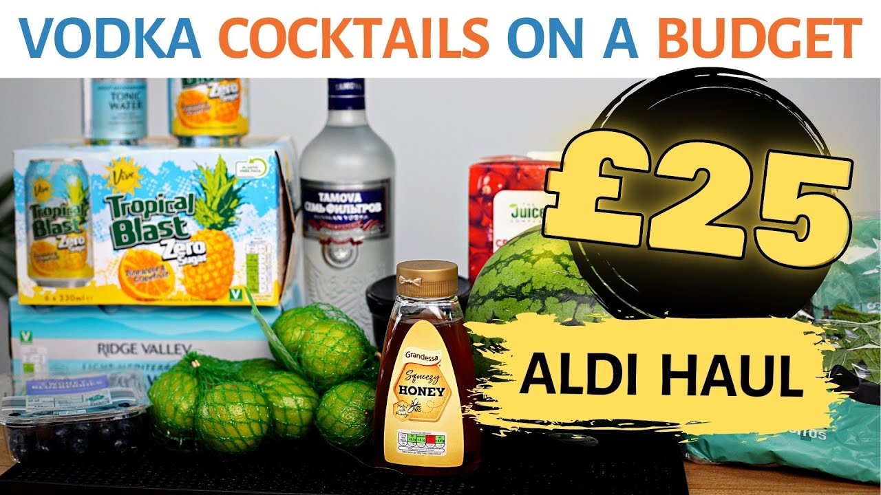 Spend £25 at Aldi and you can make these Vodka Cocktails for your next Party