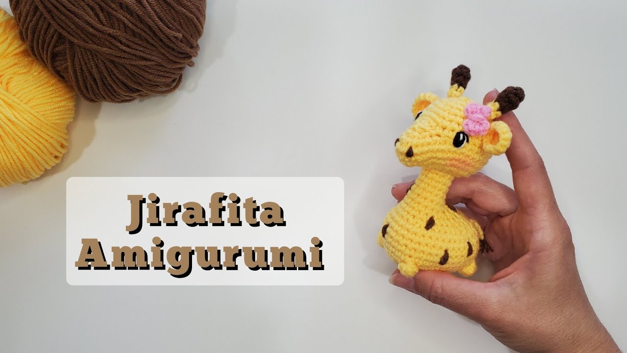 Jirafita amigurumi. Colección de animalitos amigurumis tejidos a crochet.