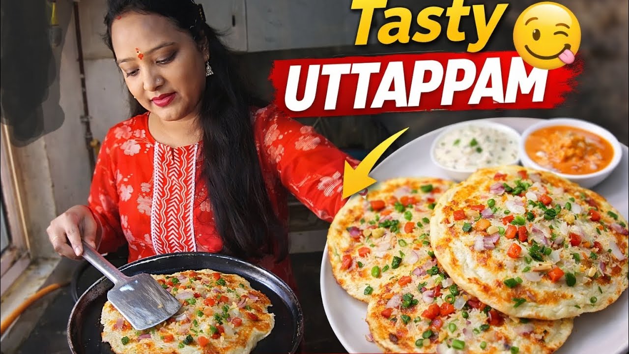 South India ka tasty Utappam😍 || Anushka vlogs 