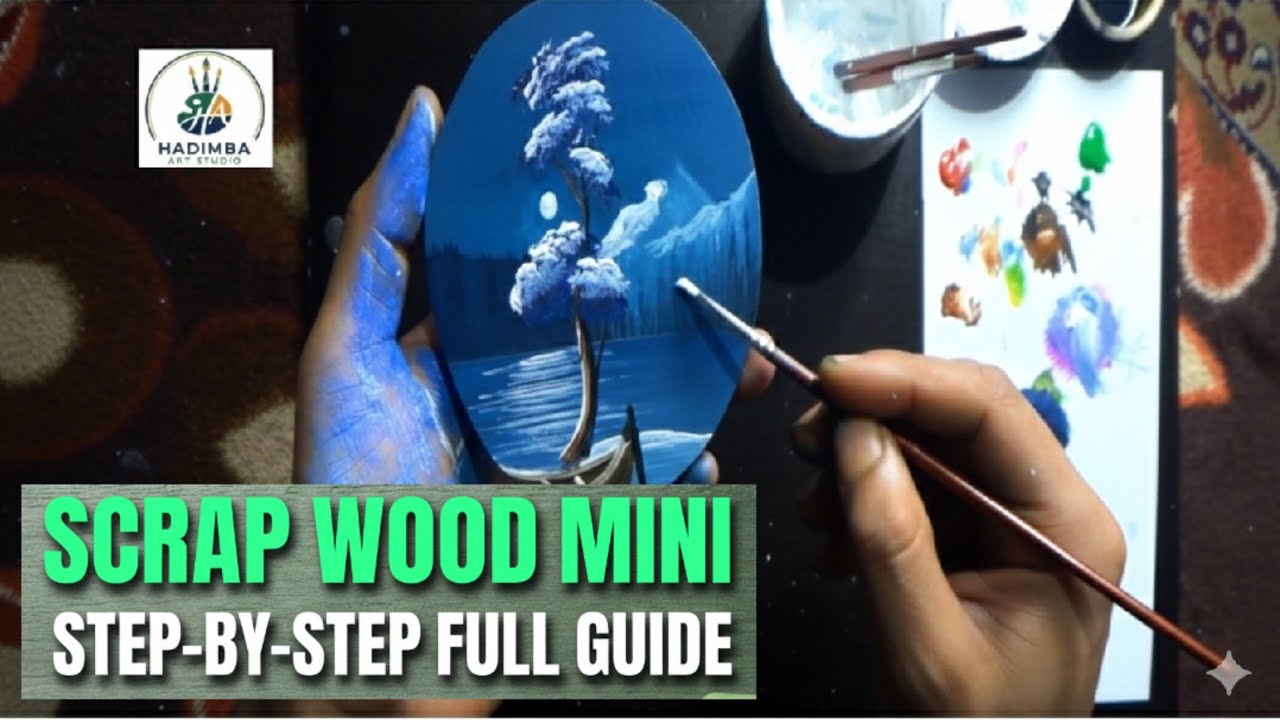 FAST & EASY: Mini Wood Painting (No Wood Wasted!)