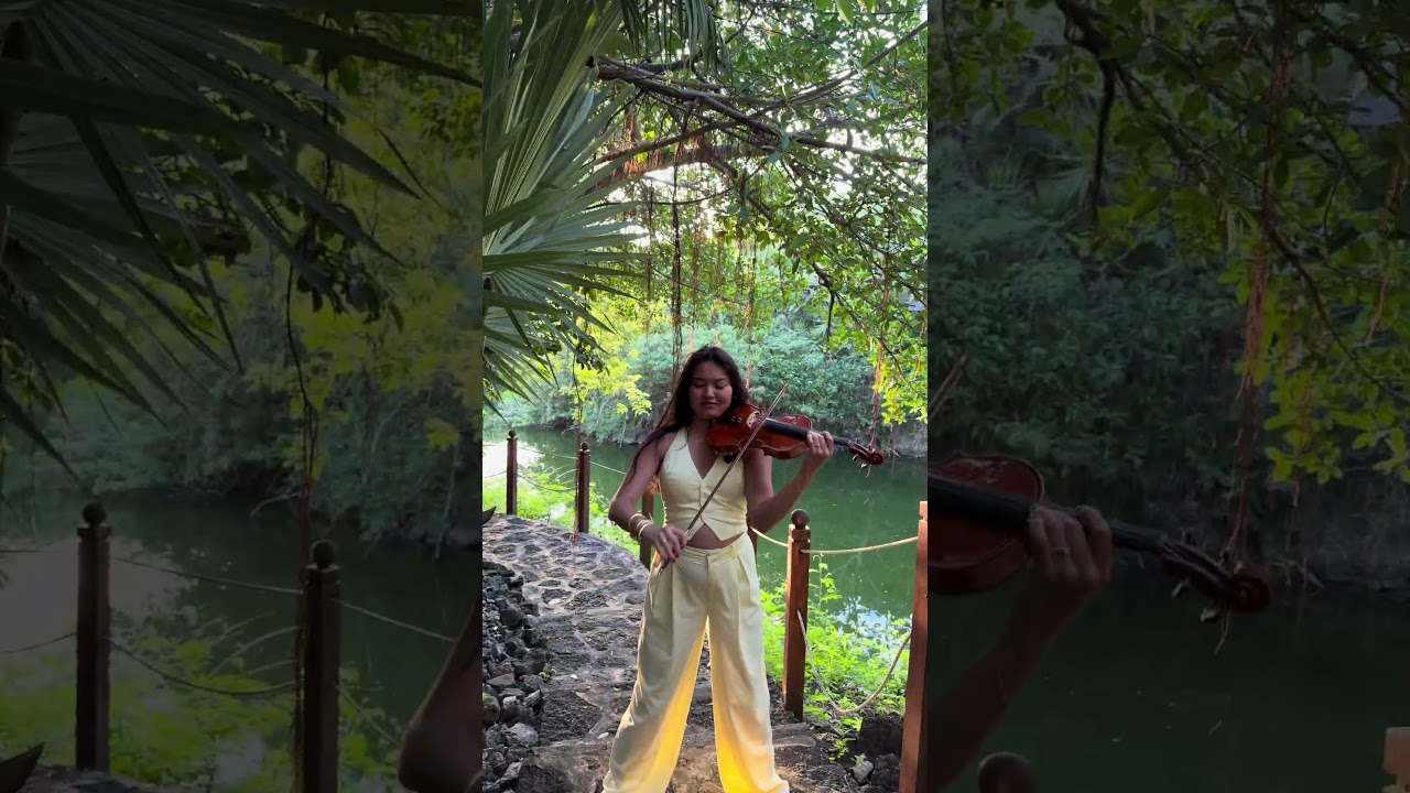 Unstoppable &ndash; Sia 🎶 | Violin Cover 🎻 by Nurdana Ernst | Long Beach Mauritius 🇲🇺 #Shorts