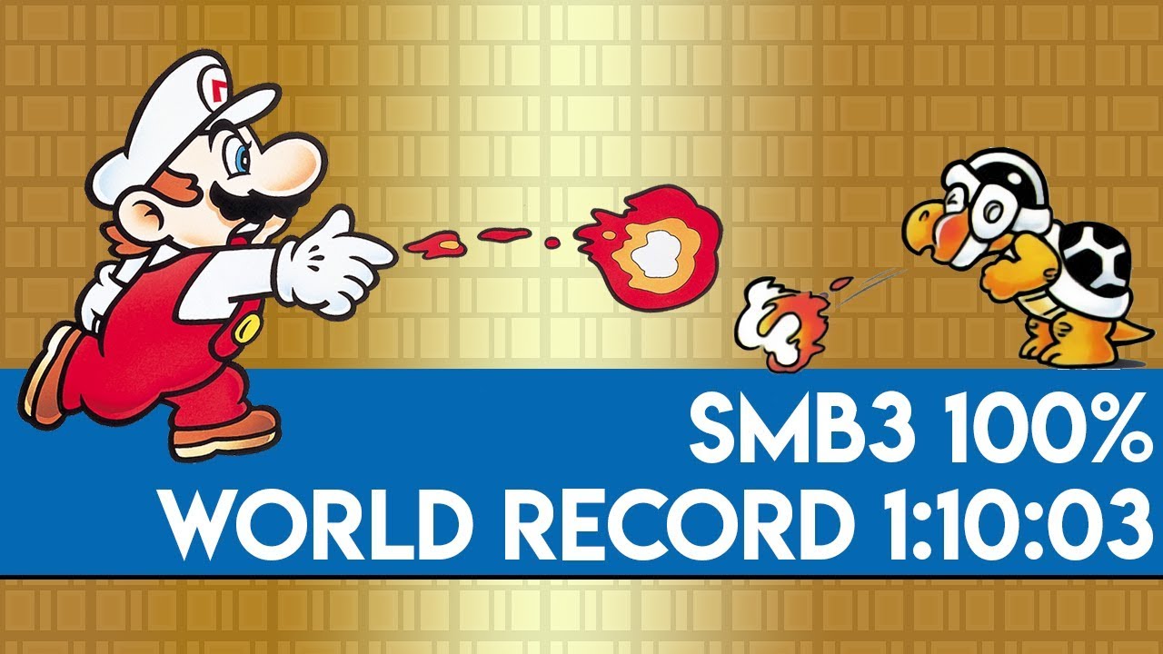 Super Mario Bros. 3 100% World Record - 1:10:03
