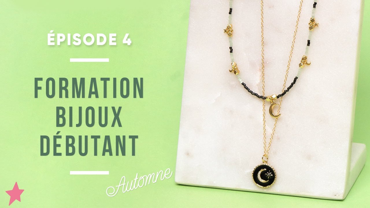 Leçon 4 : Créer un collier double avec des perles Miyuki et de la chaîne à bijoux