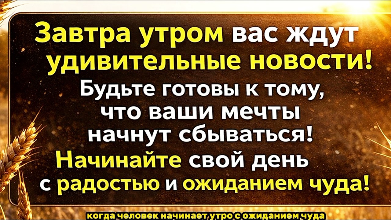 ✨ ЗАВТРА — ДЕНЬ, КОГДА ВСЕЛЕННАЯ ГОТОВИТ ДЛЯ ВАС ЧУДО ✨