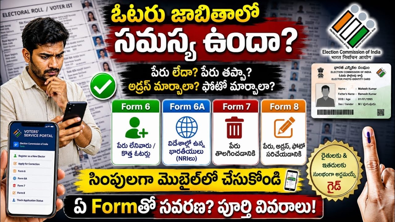 ✅ Having Issues with the Voter List? | Form 6, 6A, 7, 8 Explained