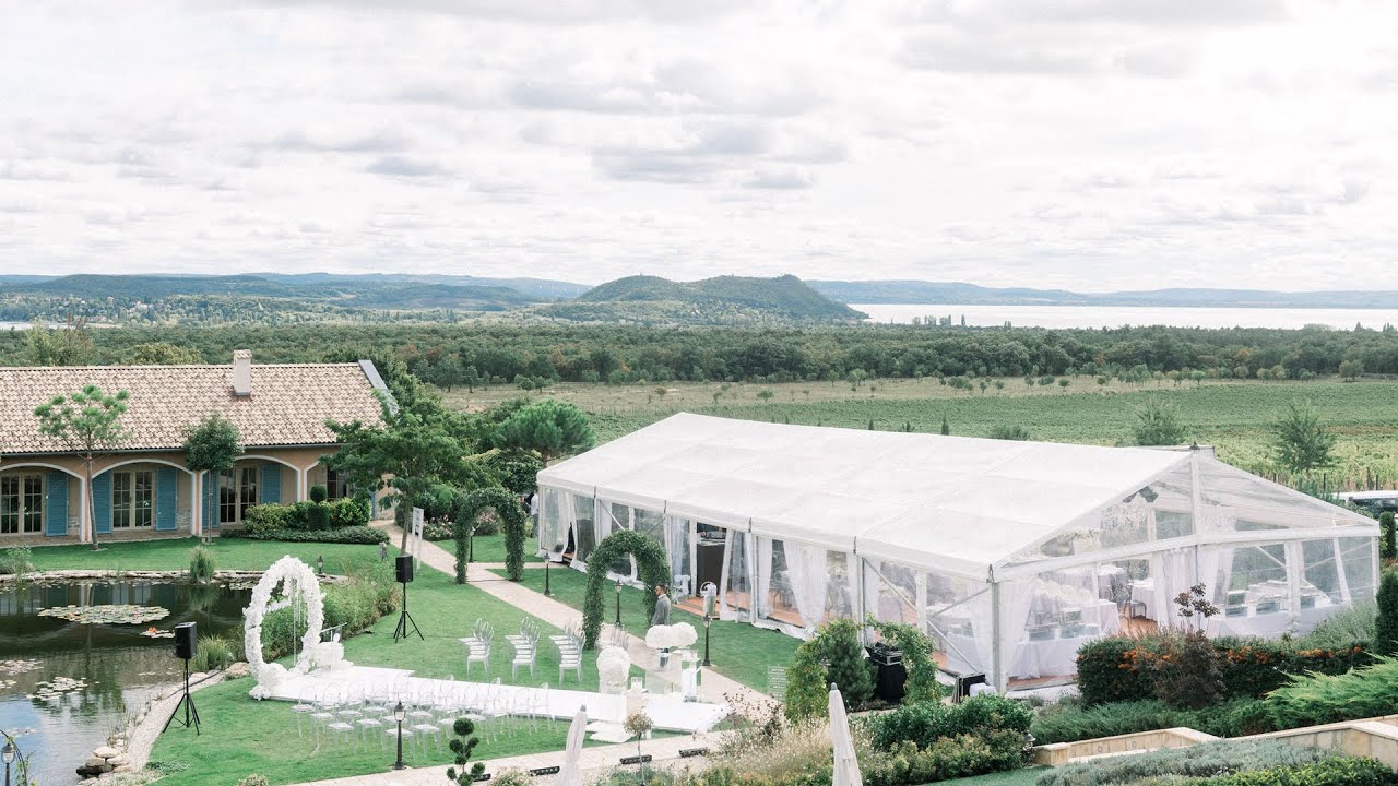 Modern and minimalist wedding preparation video at Lake Balaton