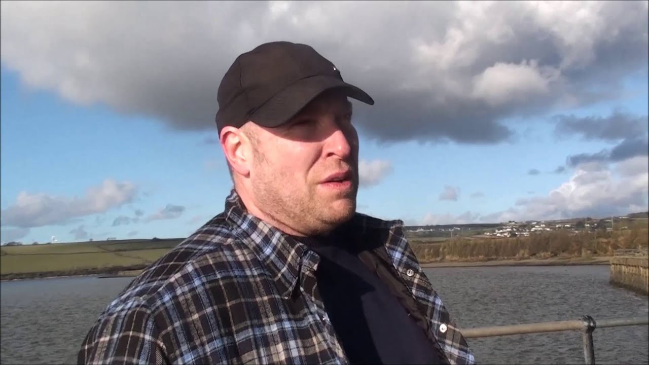 Fishing at Fremington Quay, North Devon, UK, March 2016