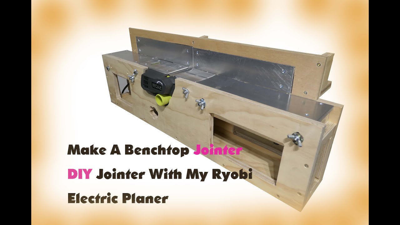 DIY Benchtop Jointer With My Ryobi Electric Planer