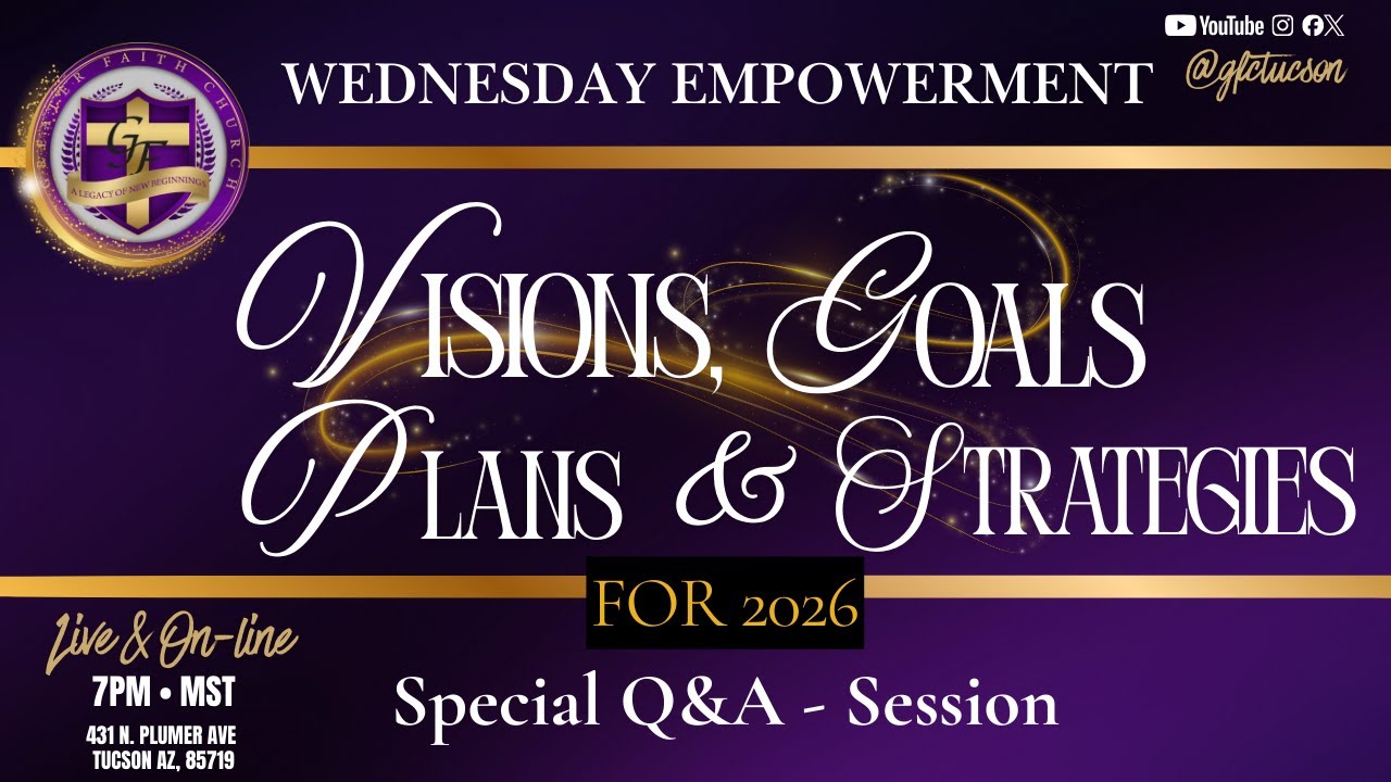 Visions, Goals, Plans and Strategies for 2026  - Ft Apostle Jamie Benjamin