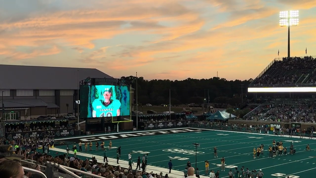 Coastal Carolina VS ECU Football Entrance 9-13-25