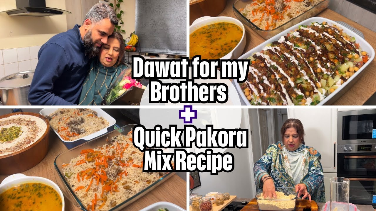 Dawat for Family for Anam’s Mubarak and Quick Pre-made Pakora Mix Recipe #reflexion #familytime