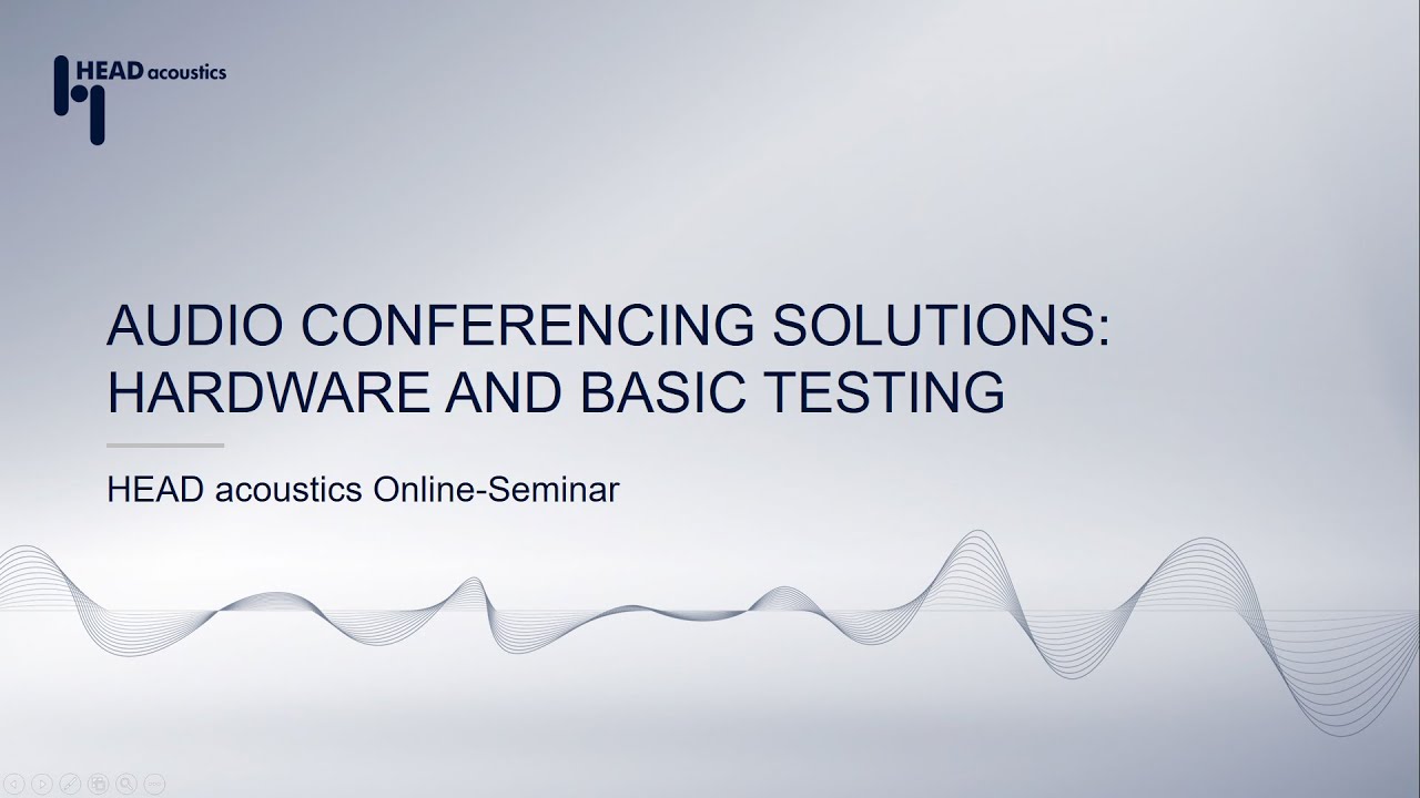 Audio Conferencing Solutions: Hardware and Basic Testing | Application Online Seminar