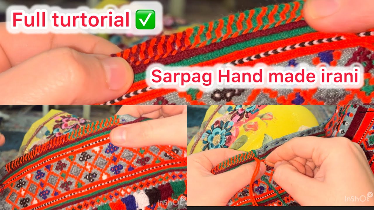 Irani |Sarpag Hand Made Tourtorial Full Video |Daste sarpaag soj dayag #handmadesarpag#foryou #like 
