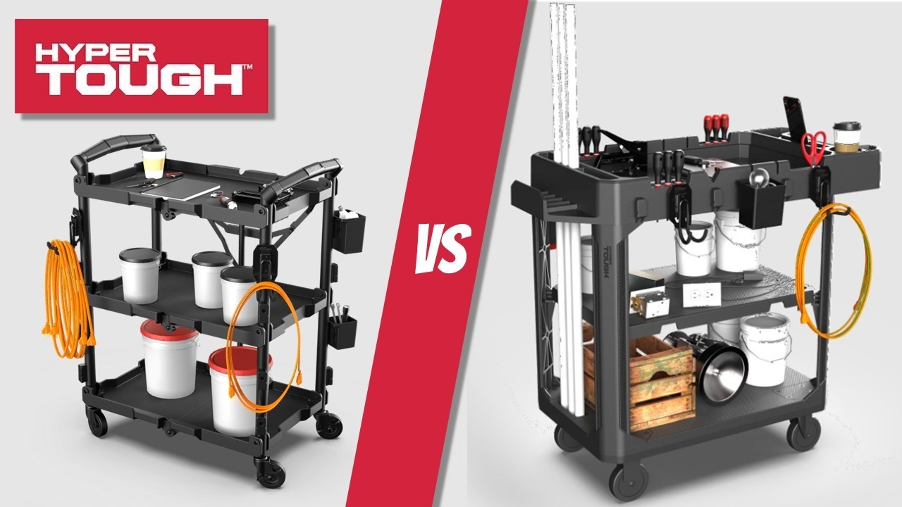 Which Walmart Hyper Tough Hyper Stack Cart is Best 🤷‍♂️💸🧰 & Giveaway ‼️