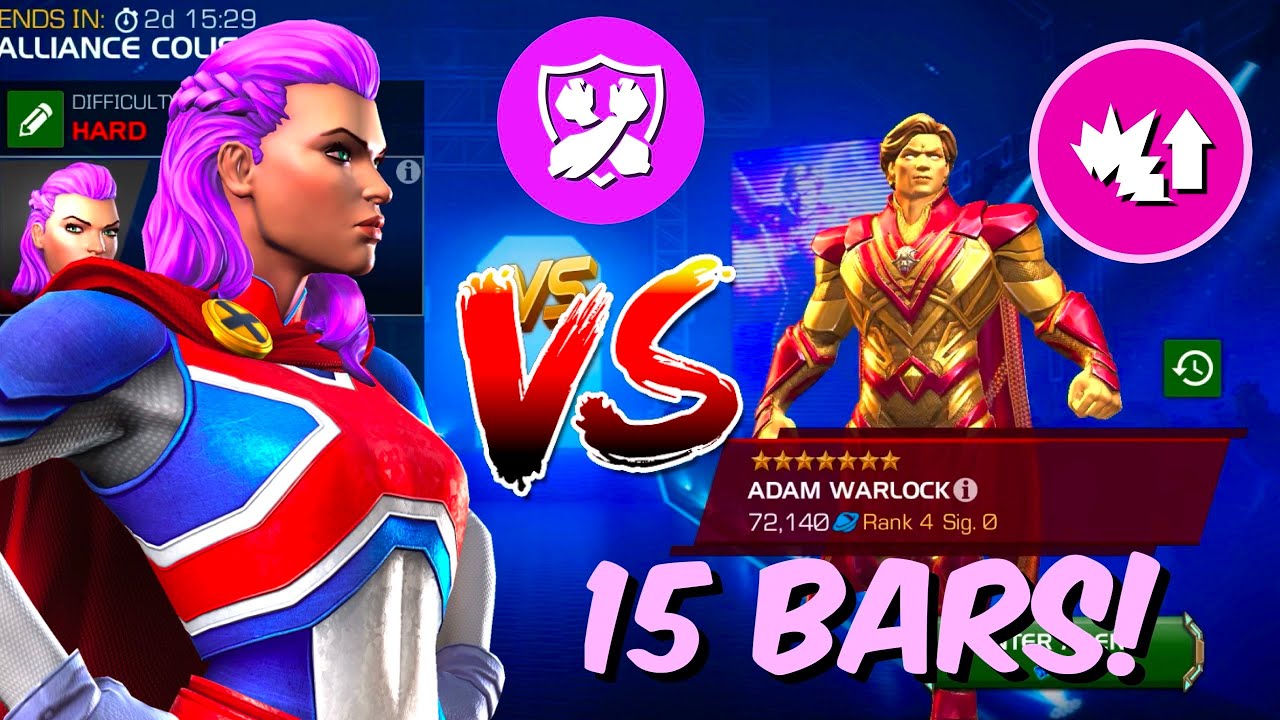Captain Britain Breaks Down 15 Healthpools Vs Alliance Coliseum Adam Warlock