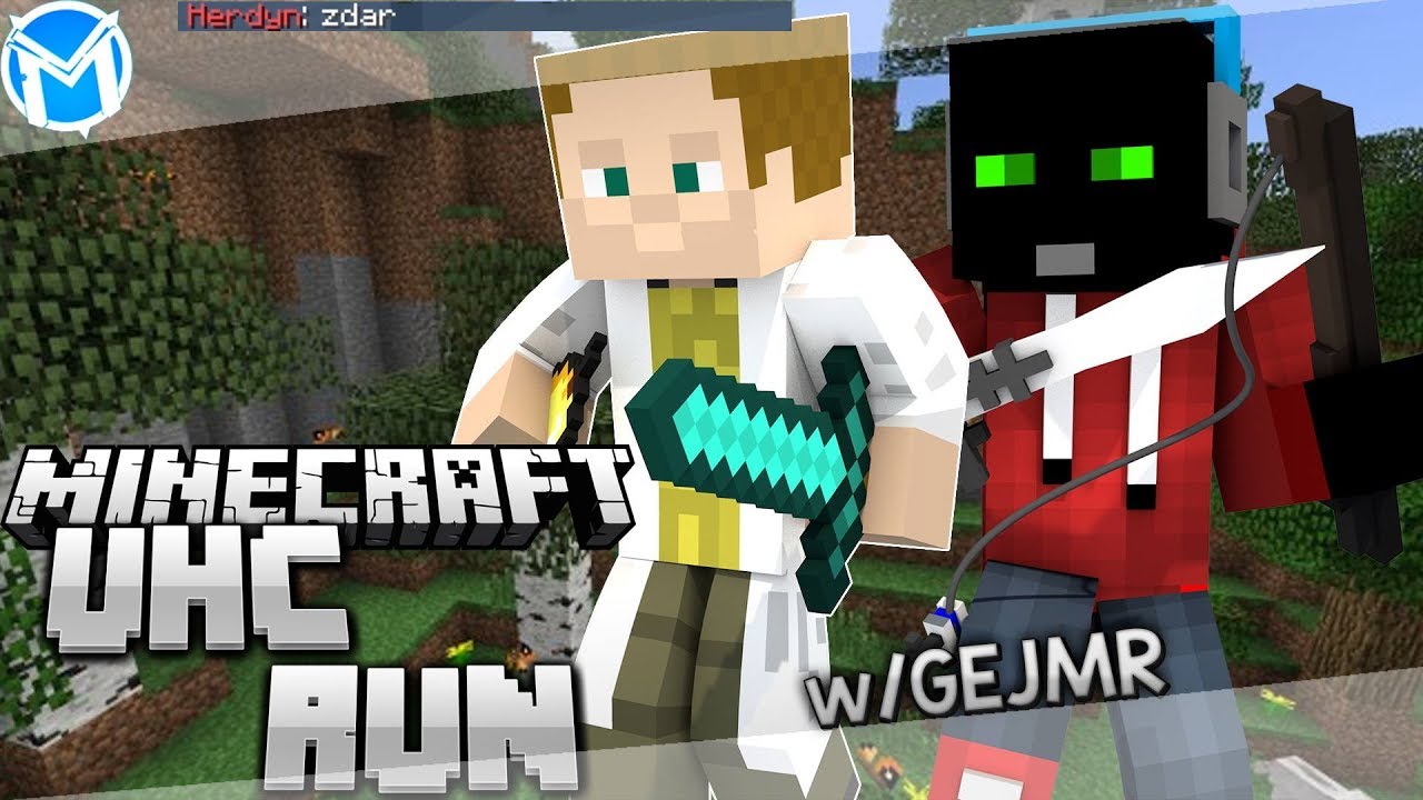 Herdyn hraje Minecraft..? | UHCRun [MarweX&GEJMR]