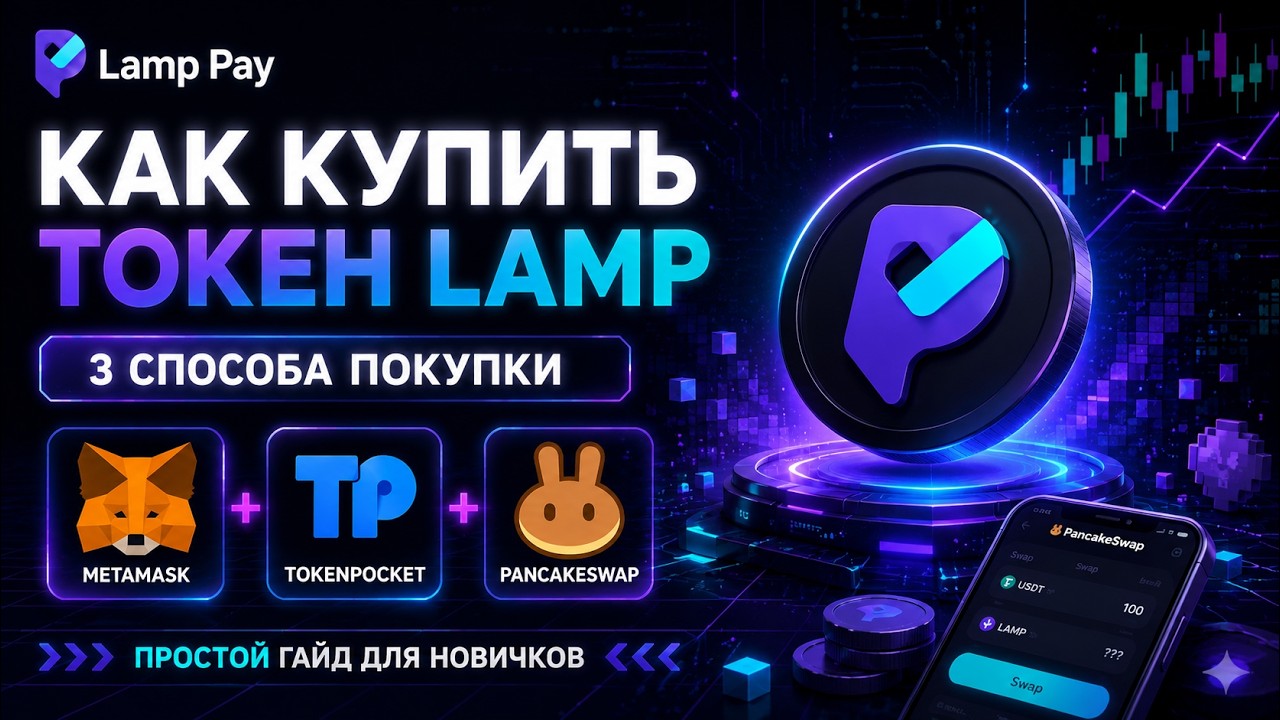Как купить токен LAMP | Полный гайд через MetaMask, TokenPocket и PancakeSwap