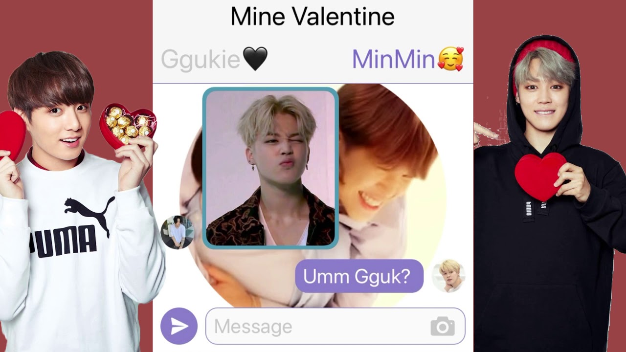 Mine Valentine | Jikook/Kookmin Textstory | OneShot |