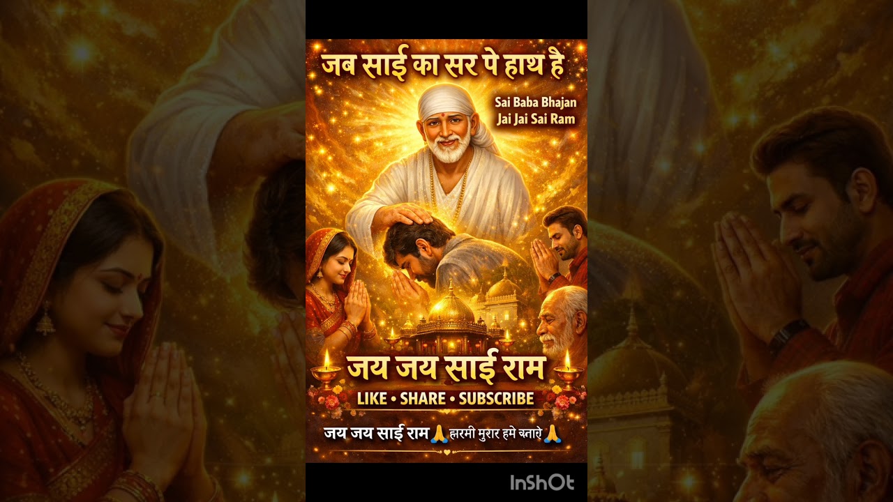 जब साई का सर पे हाथ है | Sai Baba Bhajan | Jai Jai Sai Ram | Sai Bhakti Song#bhajan#saibaba 