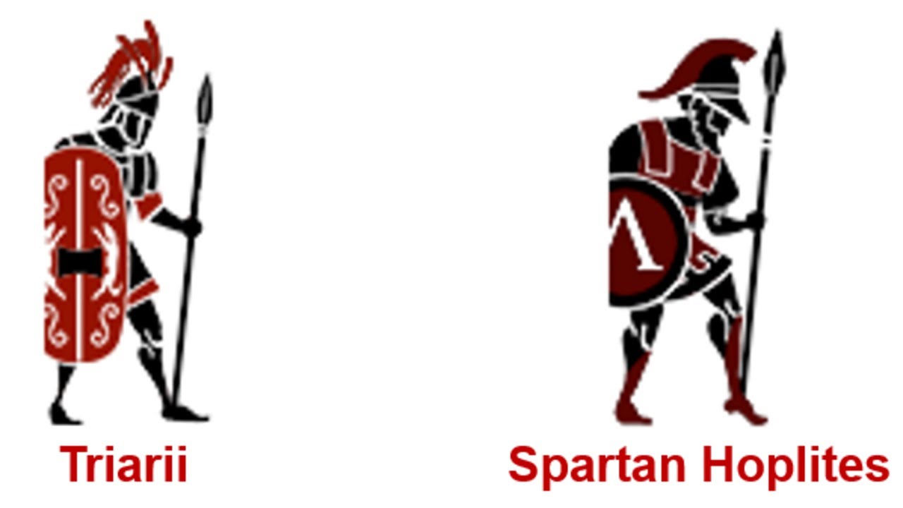 Total War: Rome II 1vs1: Triarii vs Spartan Hoplites (REMATCH)