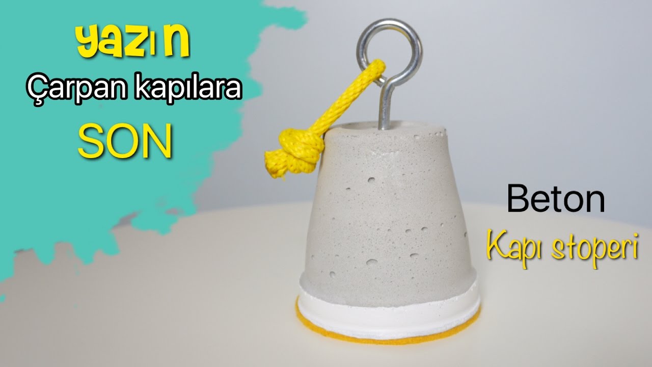 DIY BETON KAPI STOPERİ NASIL YAPILIR - HOW TO MAKE CONCRETE DOOR STOPPER