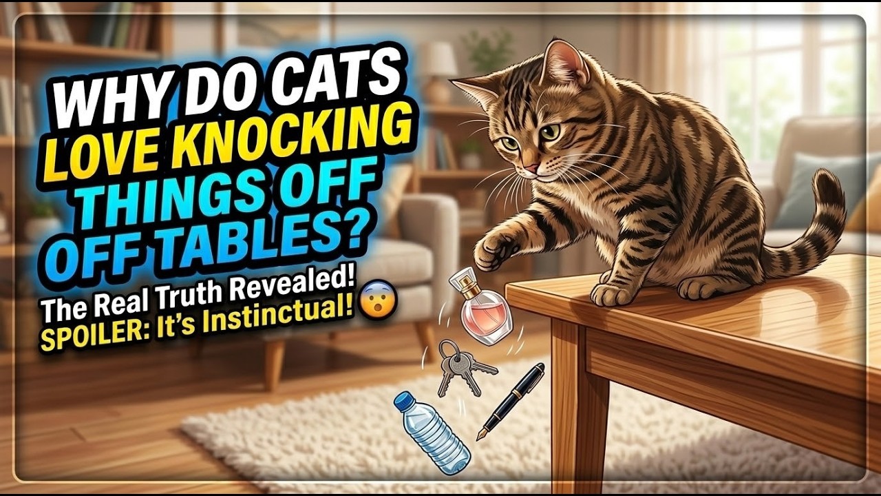 Why Do Cats Love Knocking Things Off Tables?