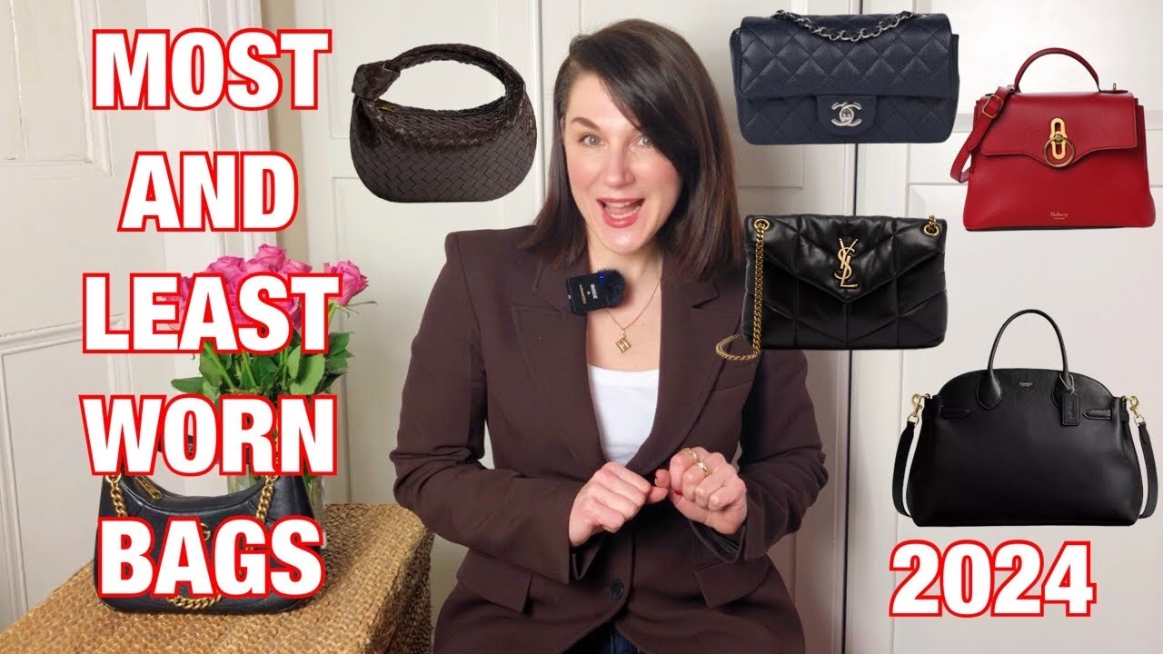 Most and Least Worn Luxury Bag 2024: CHANEL, BOTTEGA VENETA, GUCCI, SAINT LAURENT and COACH