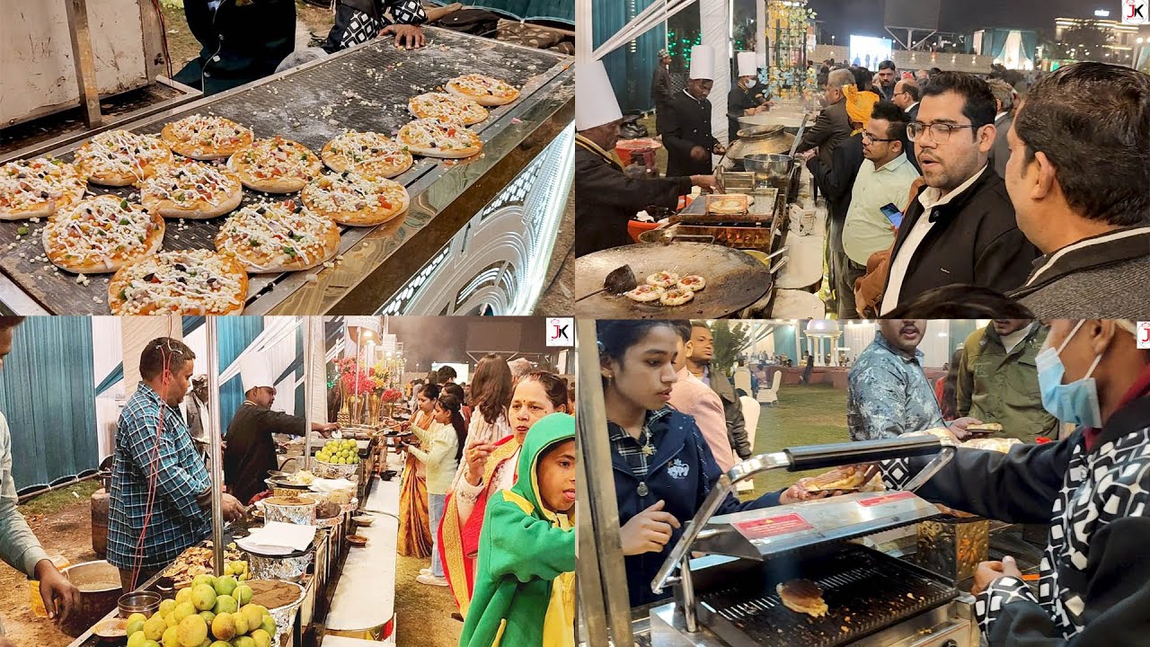 BEST CATERING INDIAN WEDDING FOOD 300+ ITEM | VEG BUFFET | CATERING SERVICE | LUXURY WEDDING