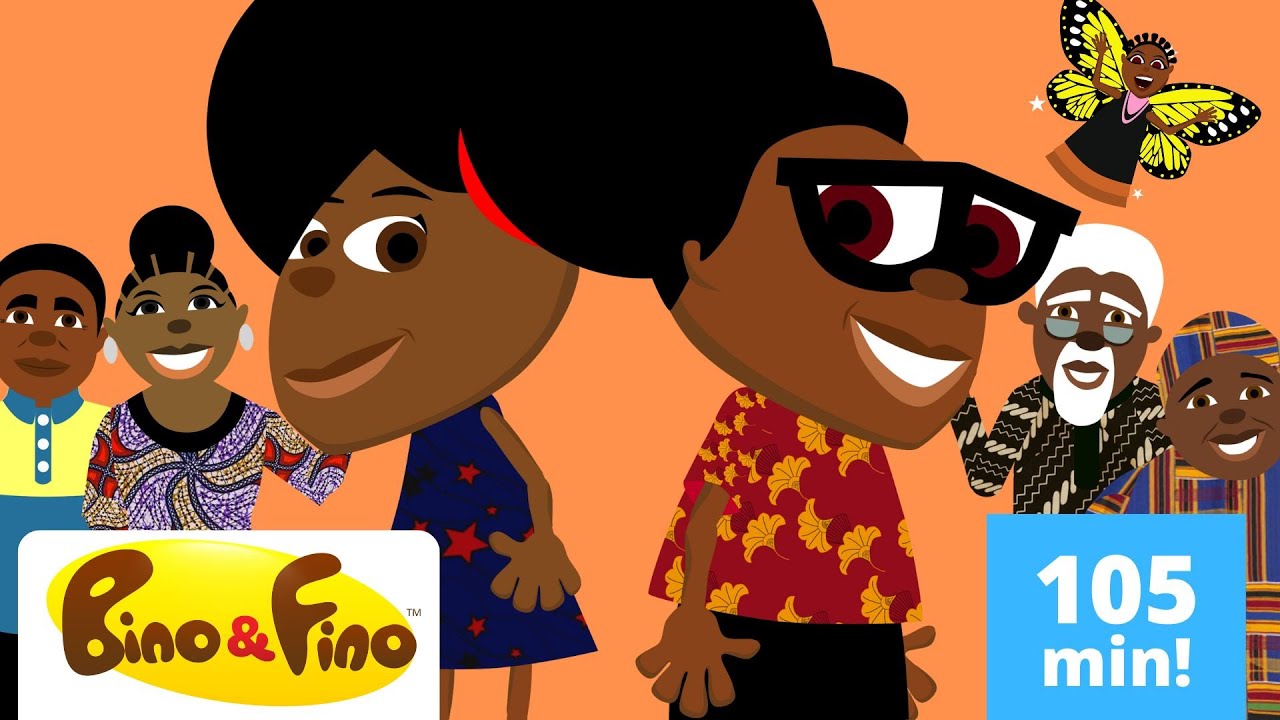 Amazing African Historical, Cultural, educational, cartoons  + Afrobeat Kids Songs Mix- Bino & Fino