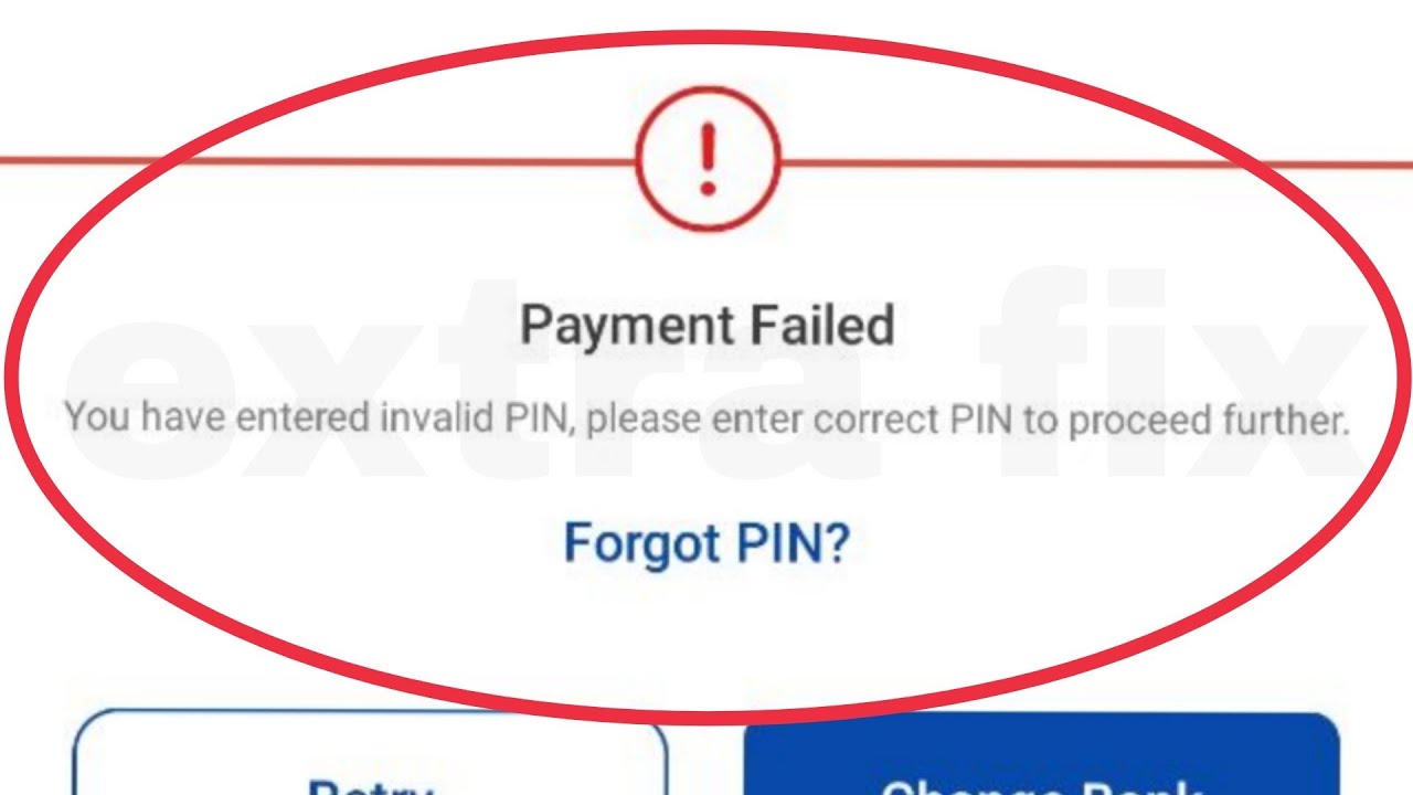 MobiKwik Fix Payment Failed You have entered invalid PIN , Please enter correct PIN to Proceed