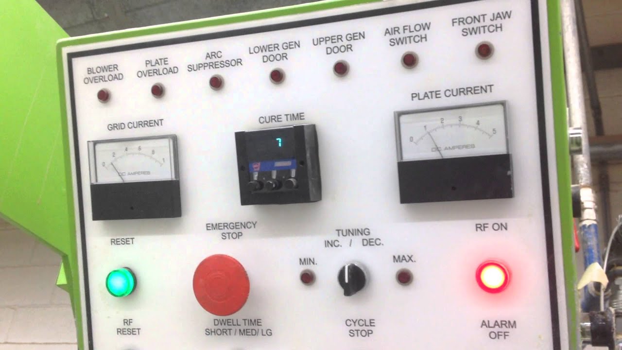 Grid and Plate Current Meter On Radio Frequency Press