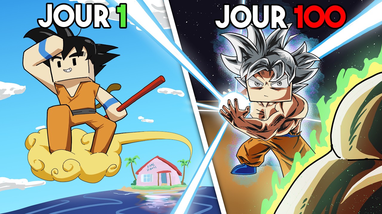 Survivre 100 JOURS dans MINECRAFT DRAGON BALL !