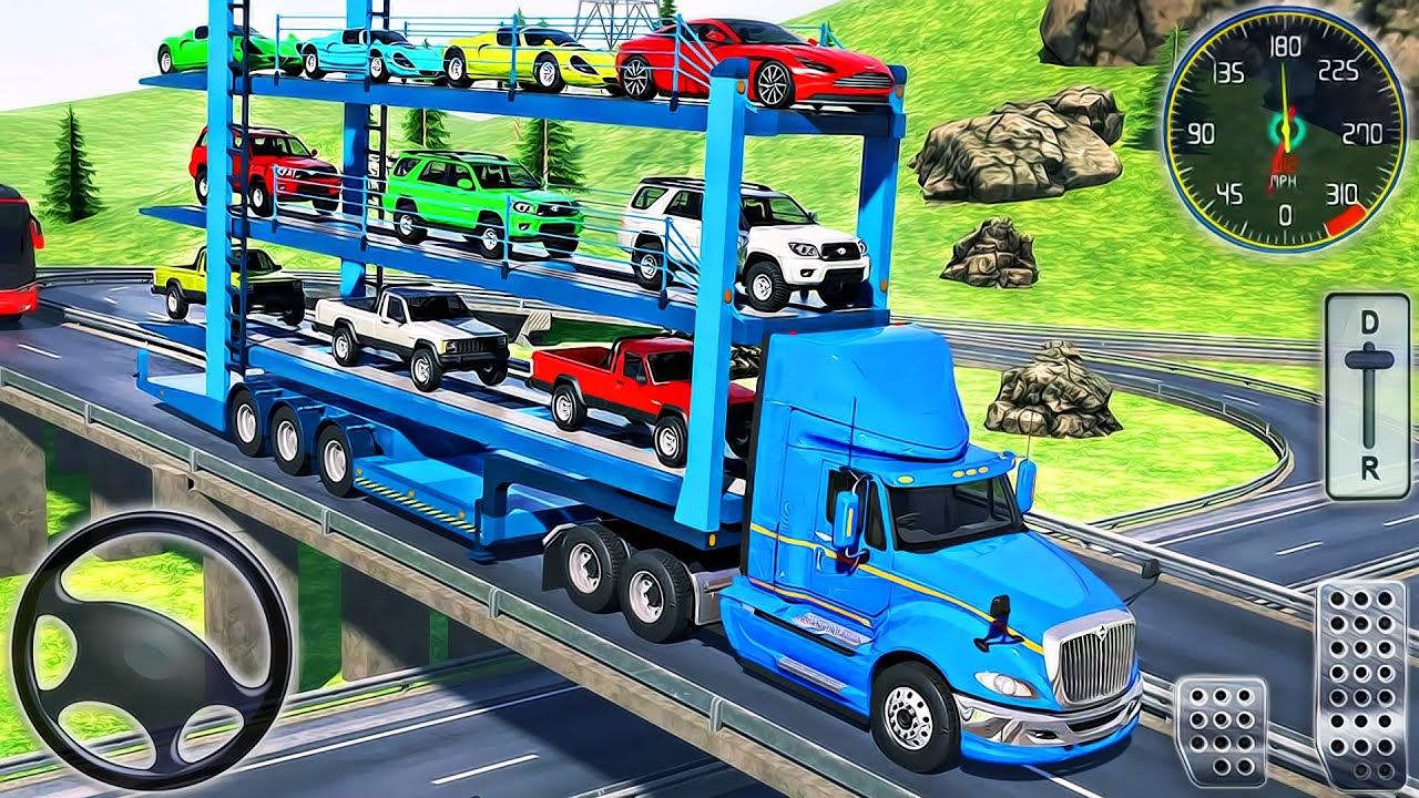 Car Transporter PRO Truck Driving 3D - Cargo Delivery Truck Trailer Simulator - Android GamePlay