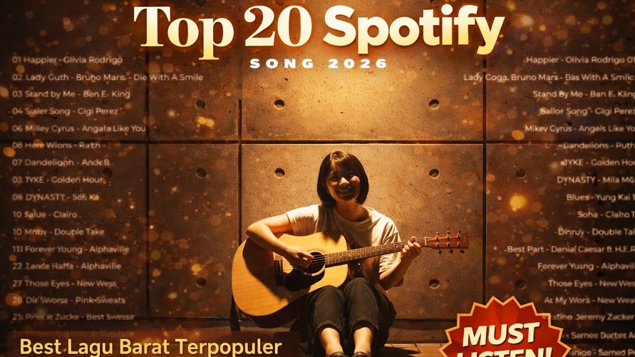 TOP 20 Spotify 2026 🎧 Lagu Barat Paling Populer | Chill Acoustic & Relaxing Vibes