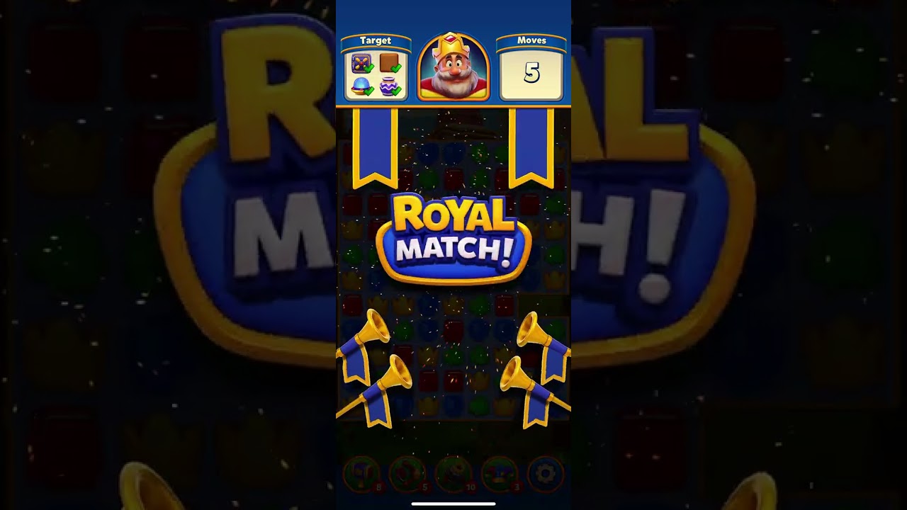 F2P Royal Match High level super light ball technique #royalmatch 