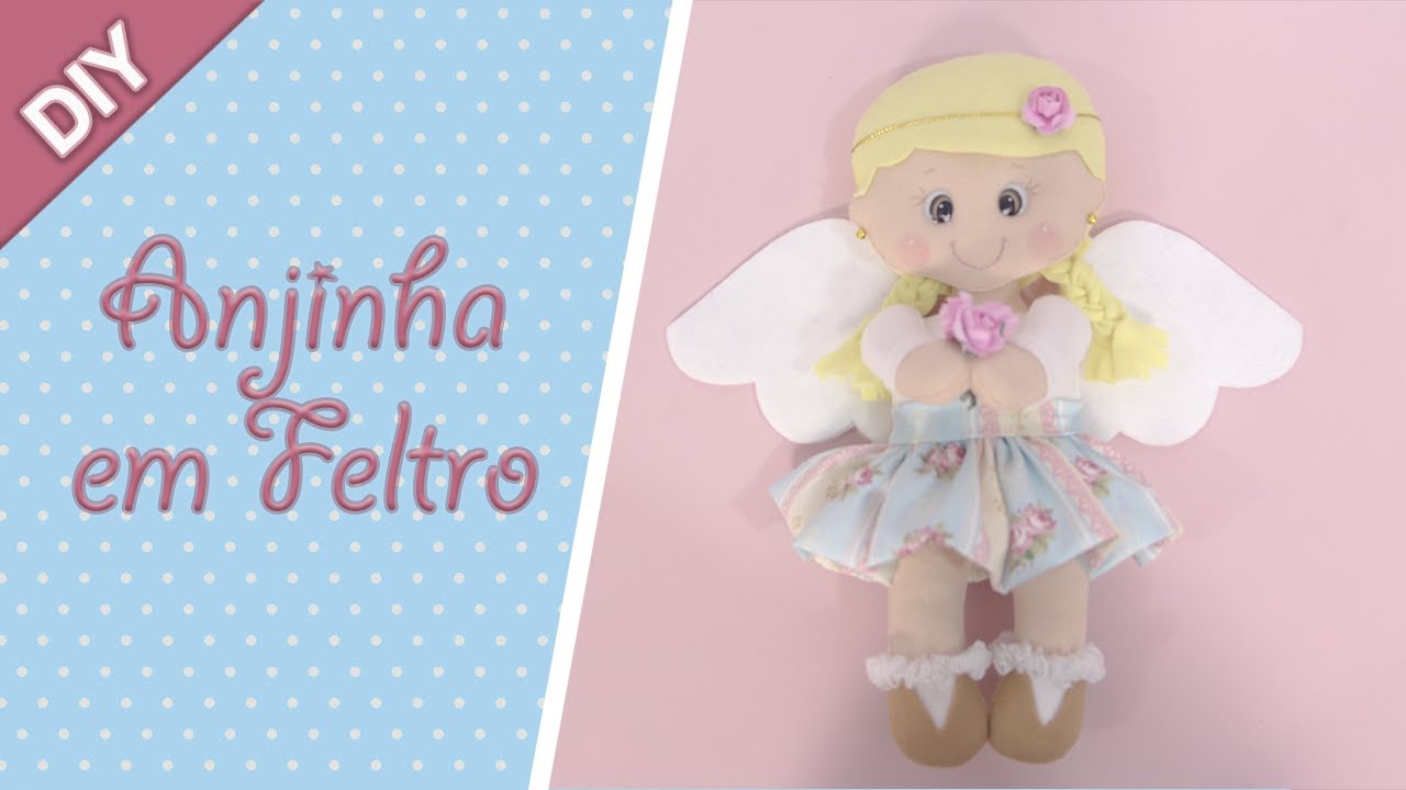 DIY: ANJINHA em FELTRO por Carol Angeli | Laços Mágicos Criações
