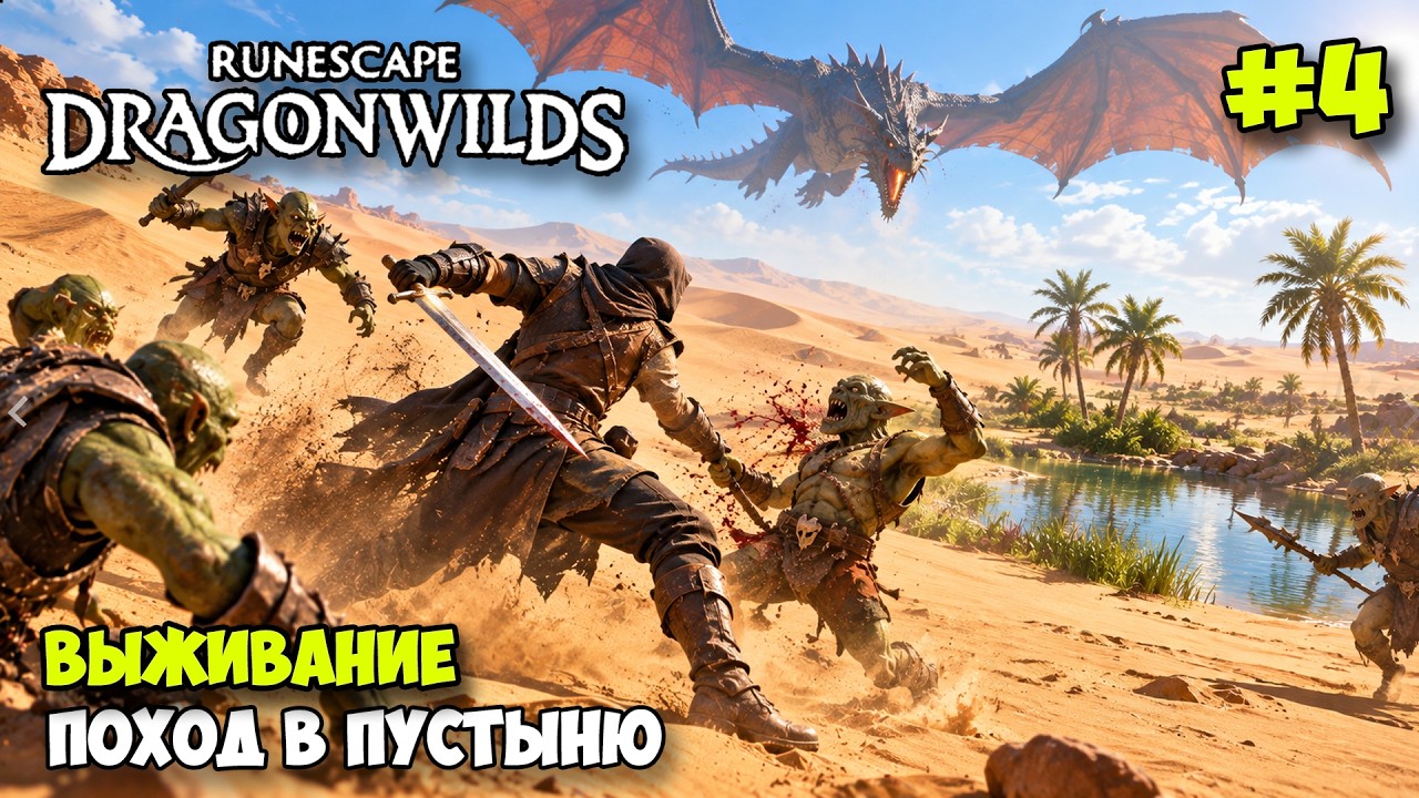 RuneScape: Dragonwilds #4 - Новая Пустыня - Обнова БАЗЫ - Выживание в мире драконов - Новый Биом