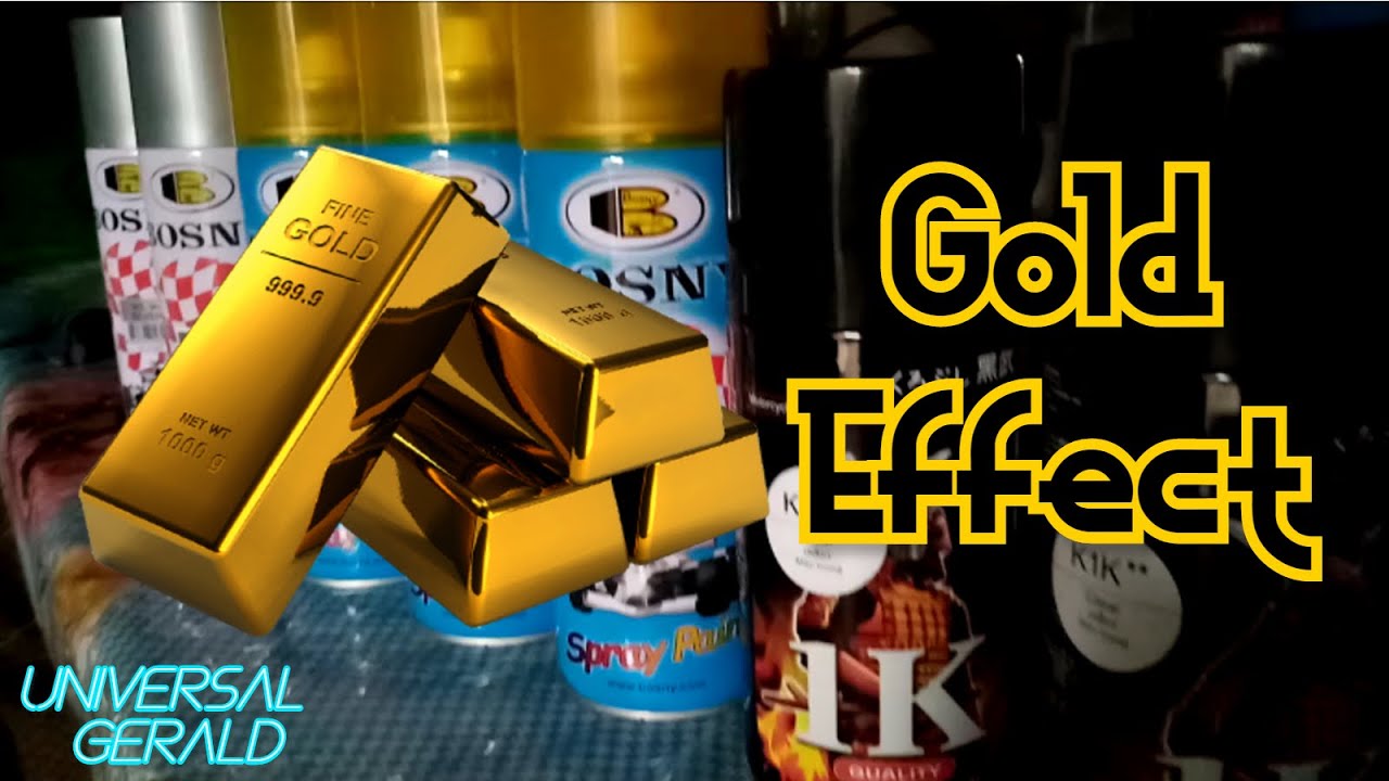 How to paint Gold ? using Bosny Silver and Bosny Honda Yellow (Samurai clear k1k Top Coat)