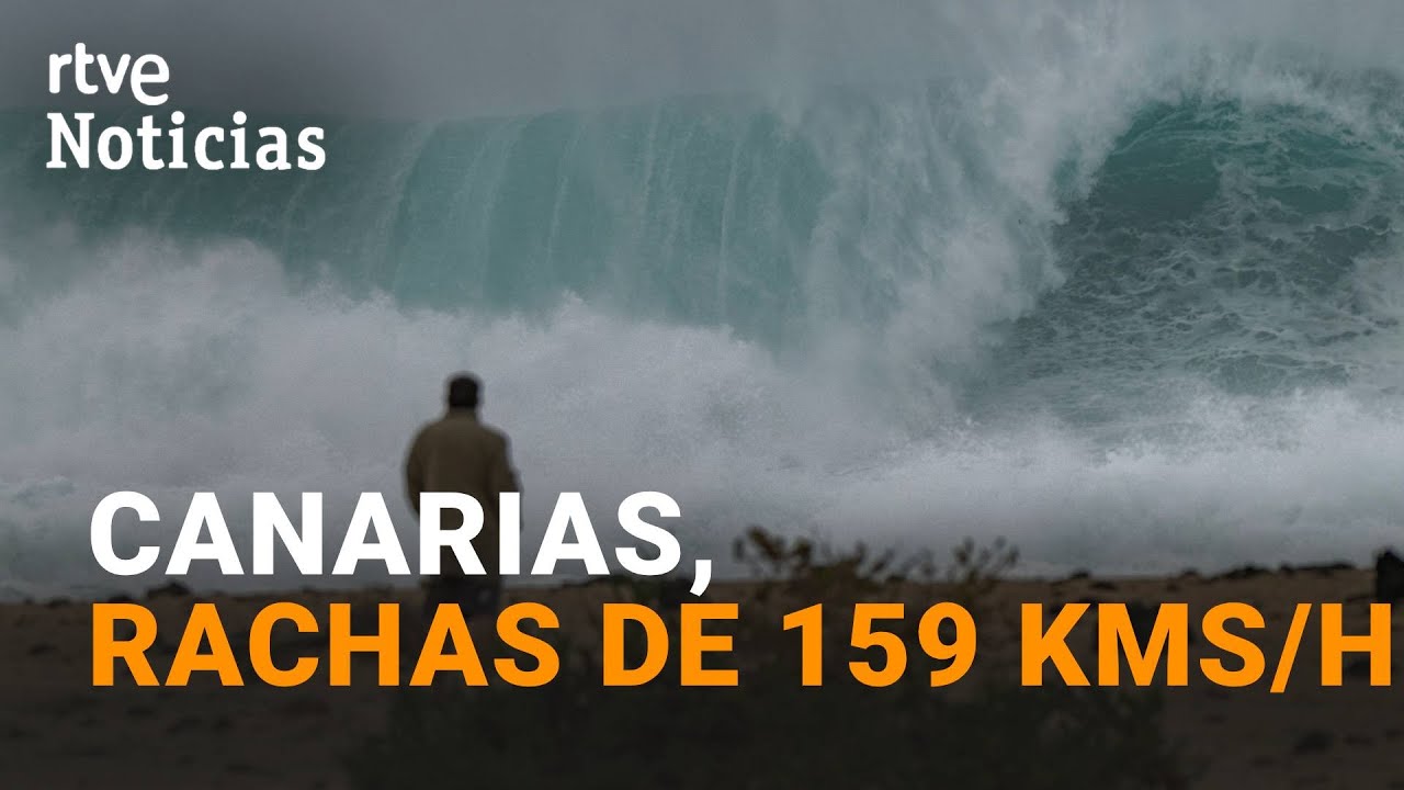 ALERTA NARANJA en CANARIAS por la BORRASCA EMILIA. CENTENARES de INCIDENCIAS por viento y lluvia