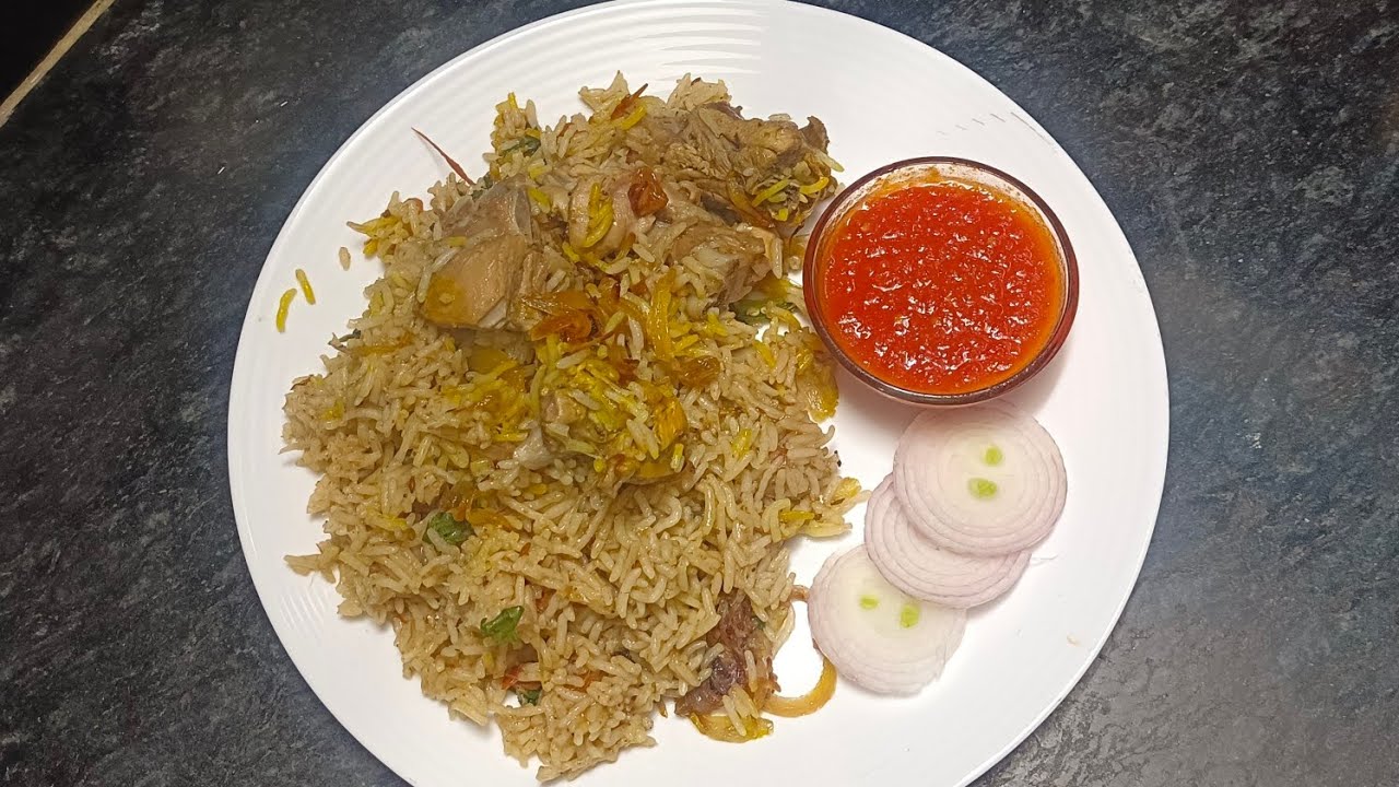 Easy & Tasty Hyderabadi Chicken Pulao recipe😋