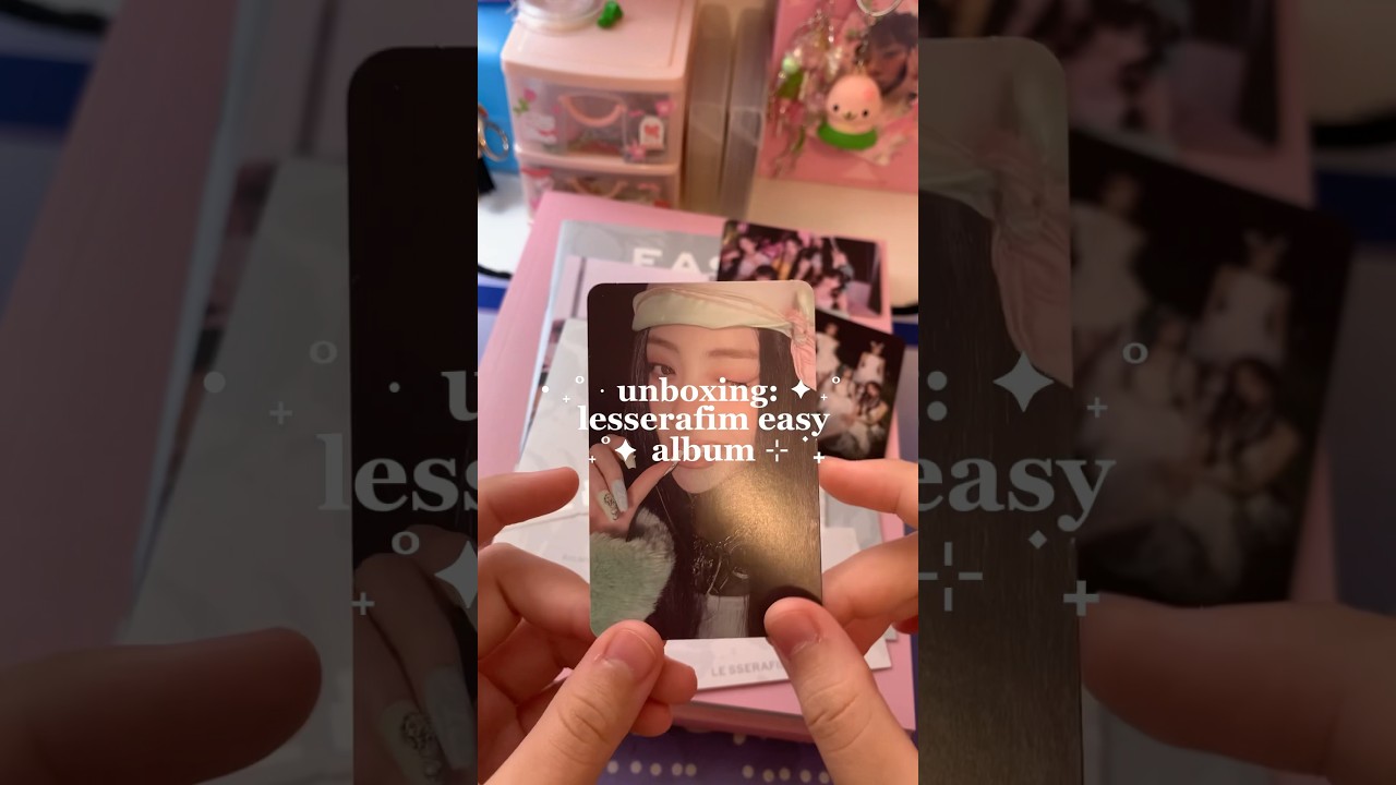 💿Unboxing lesserafim easy album vol.1 Balmy Flex #asmr #kpop #unboxing #lesserafim