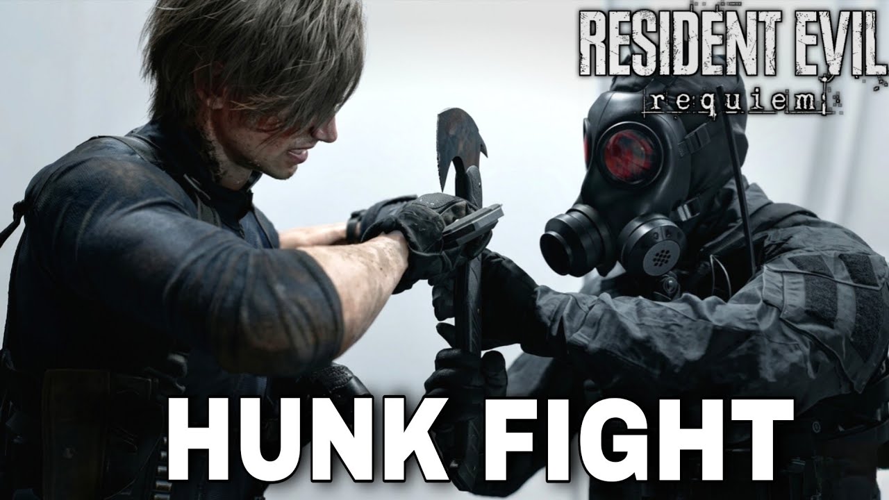 Resident Evil Requiem - Leon Kennedy vs Hunk Boss Fight 