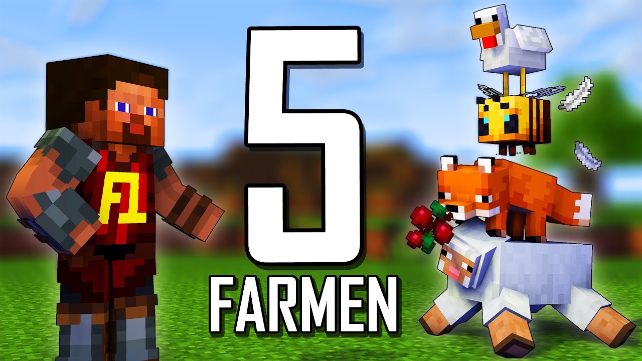 5 automatische Farmen mit Tieren in Minecraft (einfach) 5️⃣ Minecraft Bauideen Crocodileandy